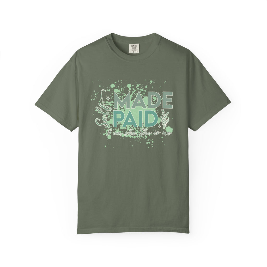 Made Paid Textured T-Shirt —  "I Am Made Paid" Graphic Tee