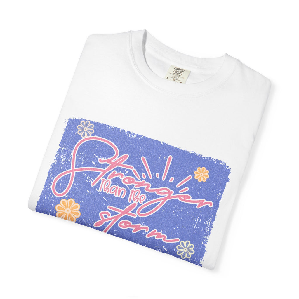 Stranger Than Fiction T-shirt | Textured Retro Script Floral Graphic