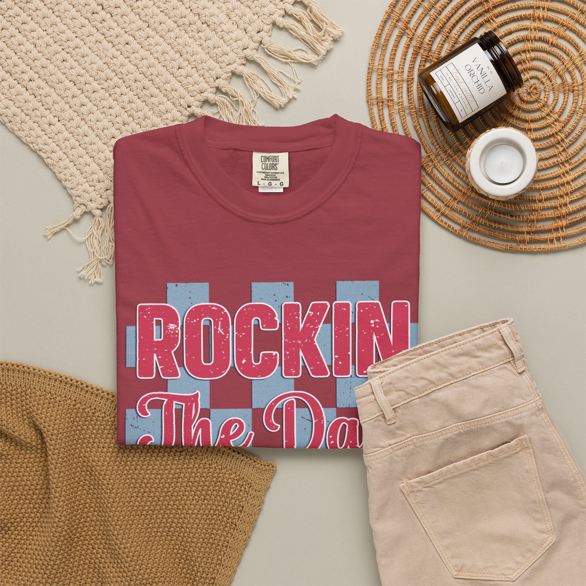 Rockin' The Dad Life Textured T-Shirt