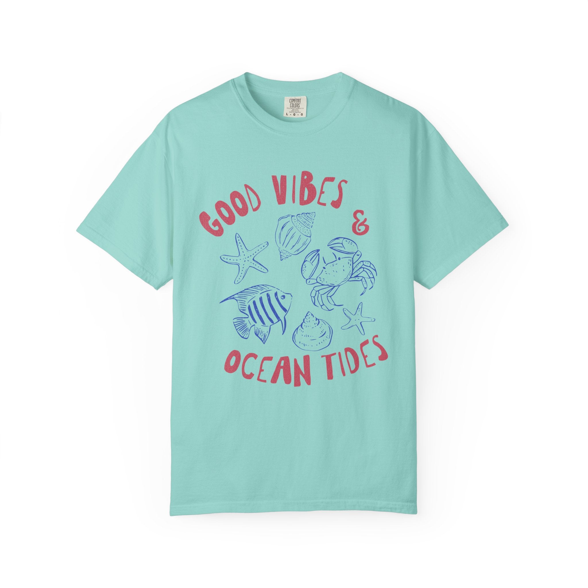 Good Vibes & Ocean Tides Textured Tee