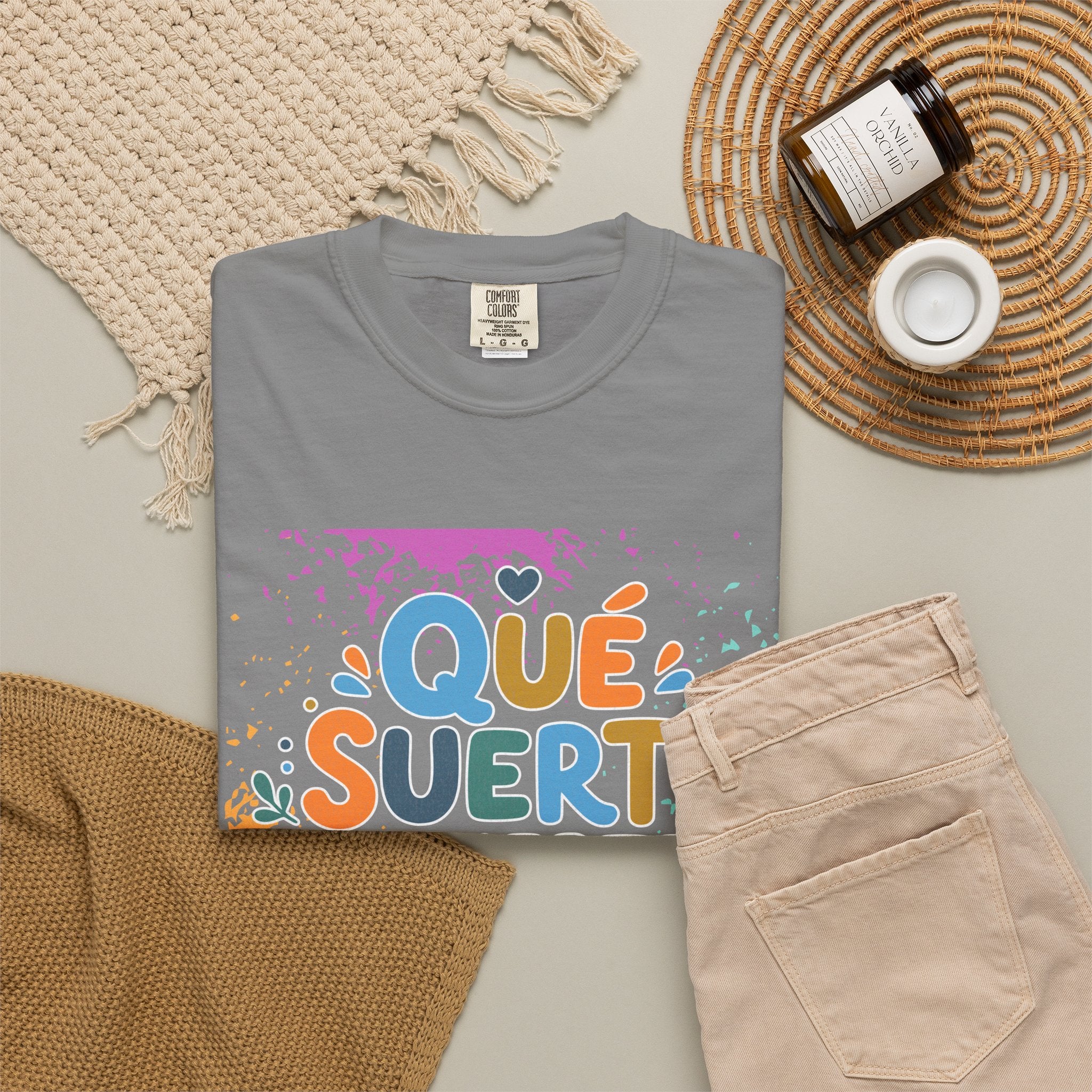 Qué Suerte Tenerte, Papá — Father's Day Textured T-Shirt