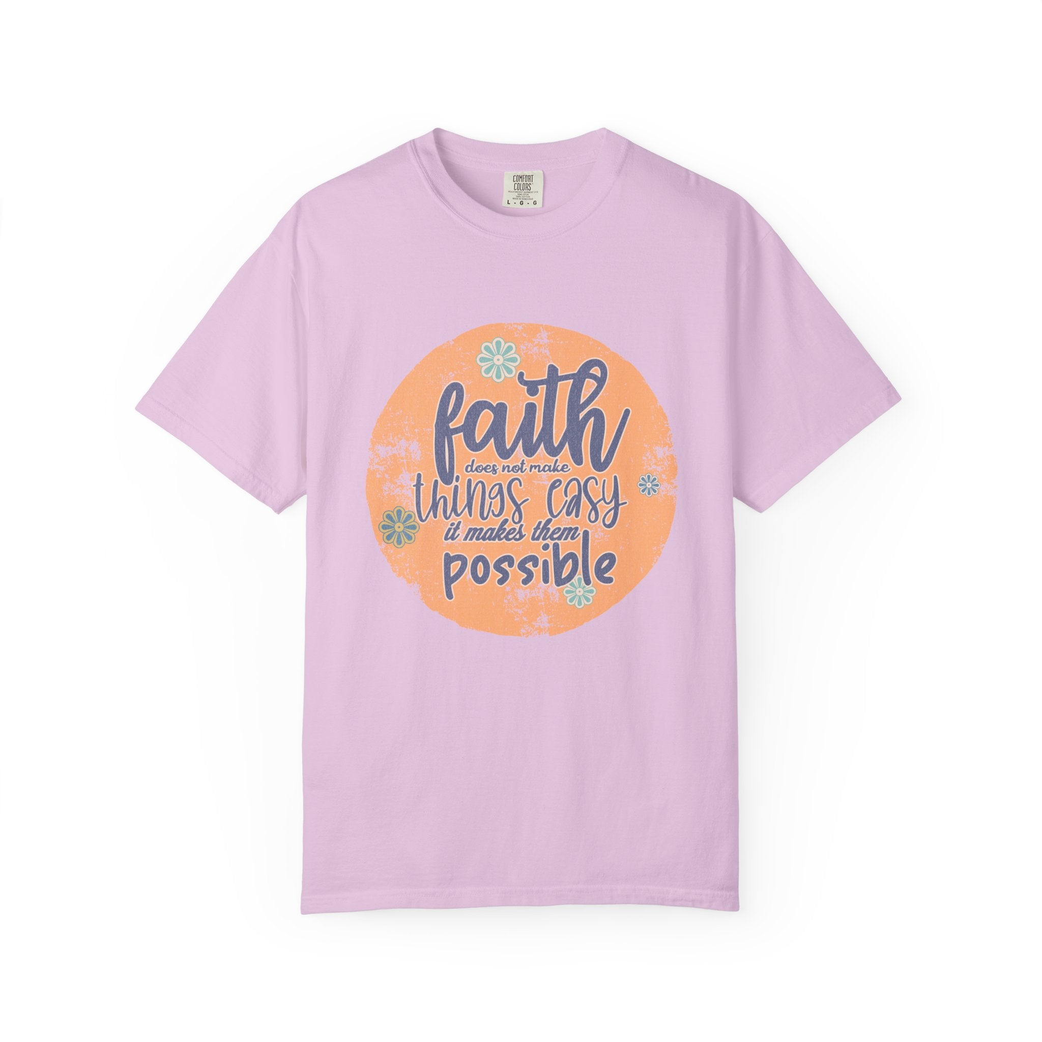 Faith Makes Things Possible T-shirt | Textured Inspirational Typography
