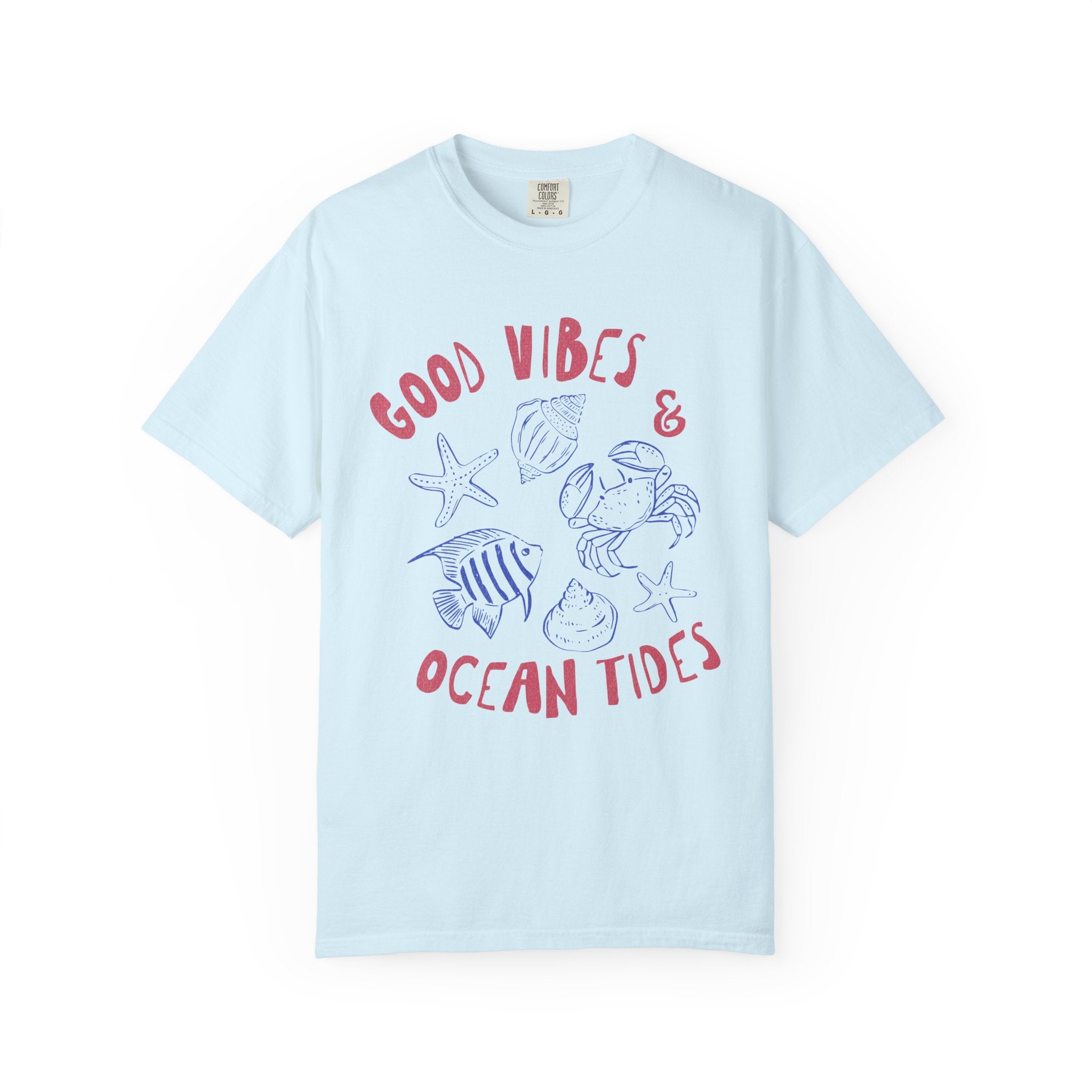 Good Vibes & Ocean Tides Textured Tee