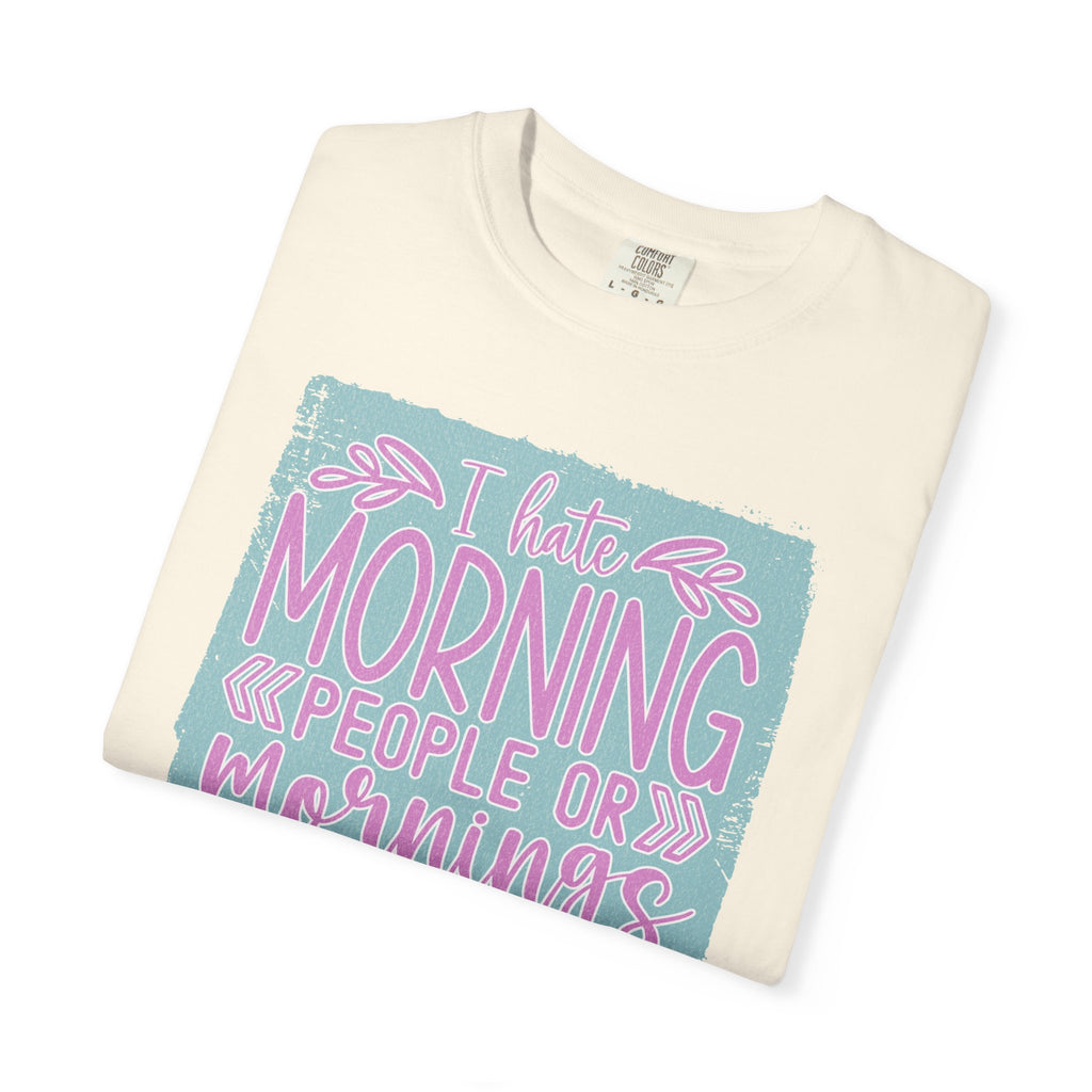Textured Morning People Or Mornings For People T-Shirt