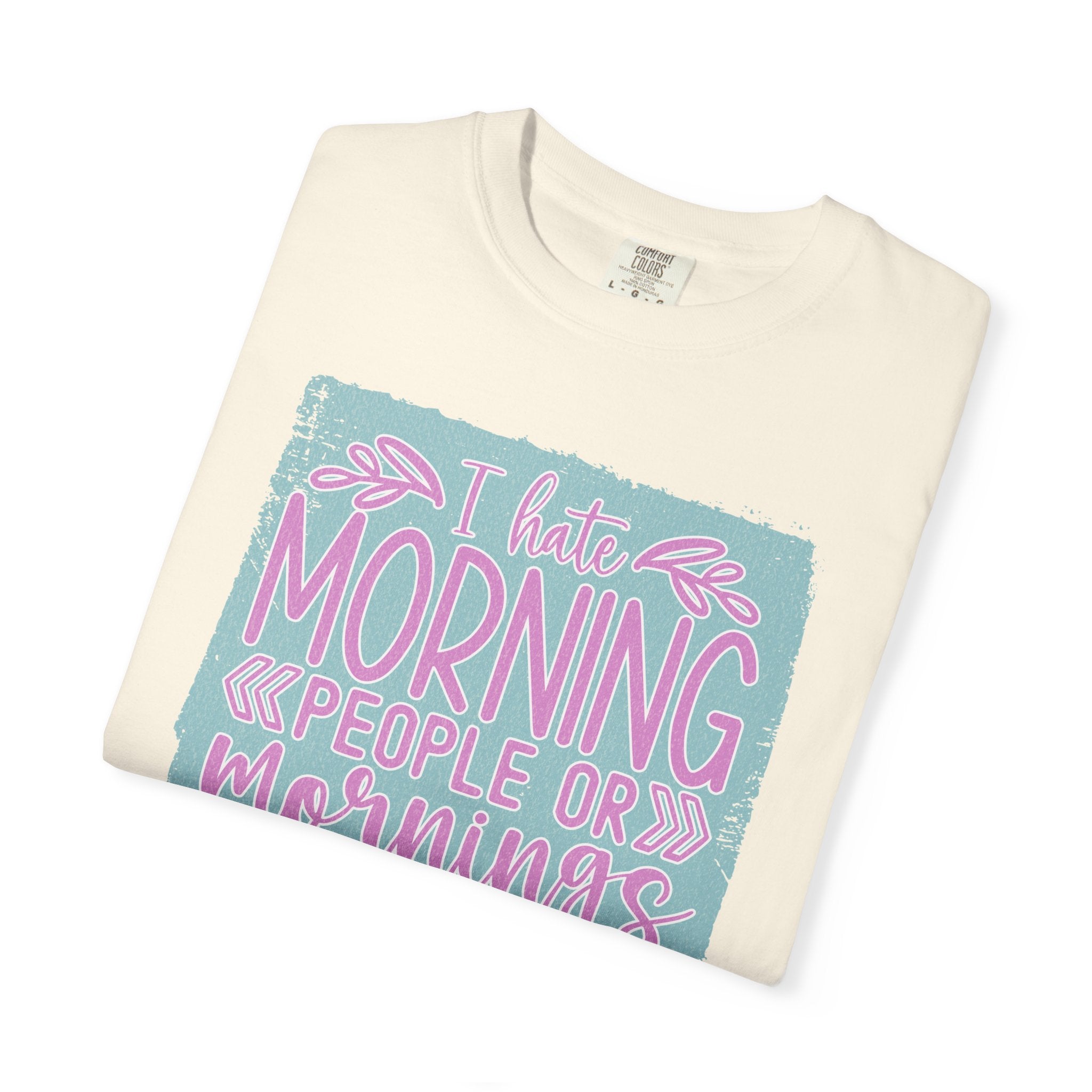 Textured Morning People Or Mornings For People T-Shirt