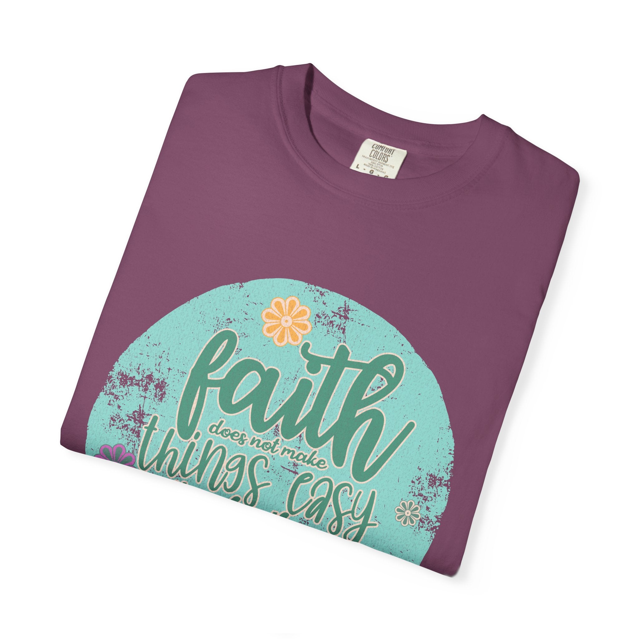 Faith Makes All Things Possible T-Shirt |Textured Inspirational Tee