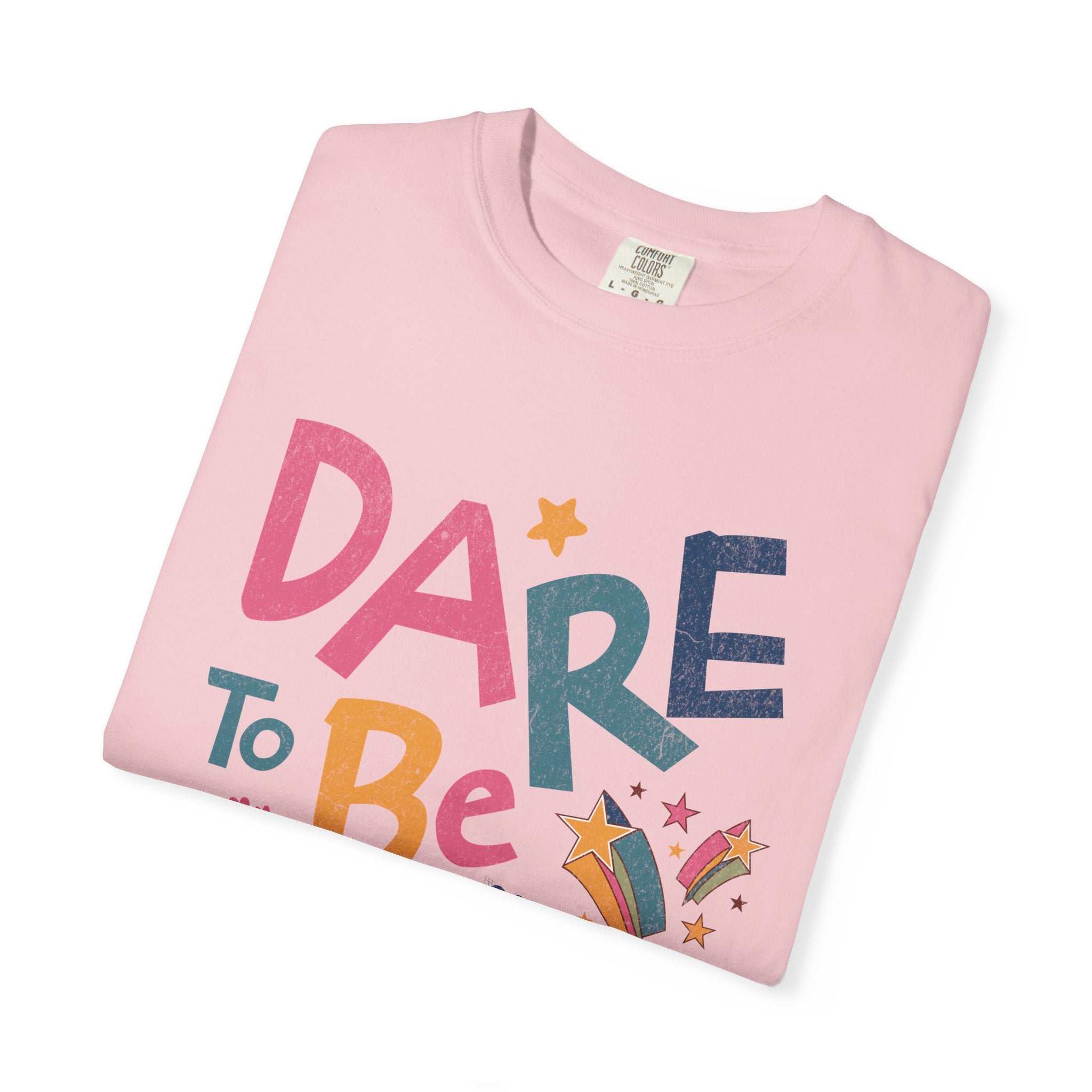 Dare to Be Different graphic T-Shirt | Textured Positive Typography Tee