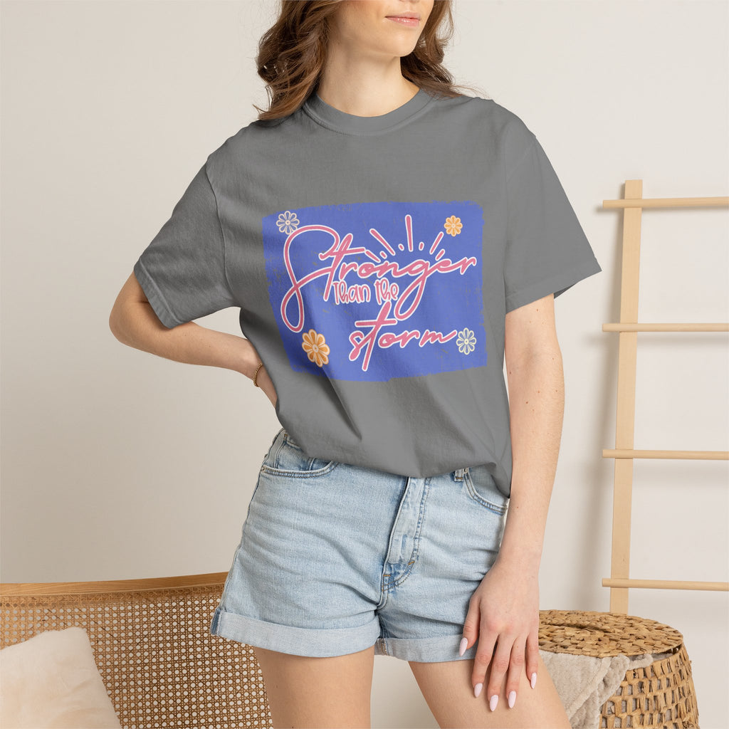 Stranger Than Fiction T-shirt | Textured Retro Script Floral Graphic