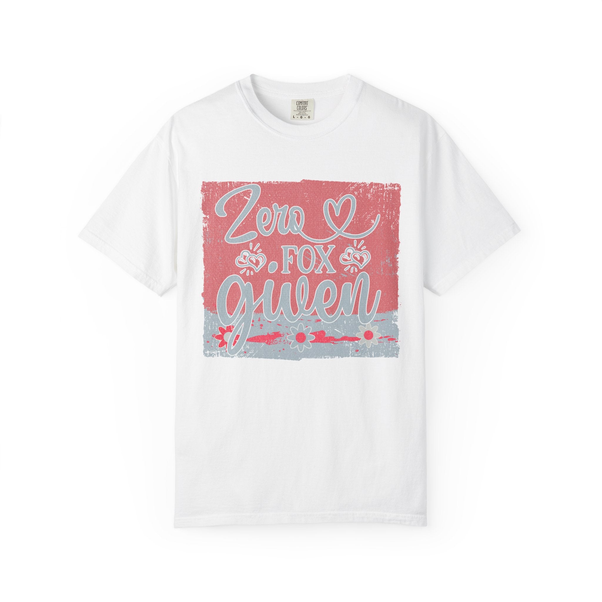 Textured Zero Fox Given T‑Shirt — Funny Retro Rose Graphic Tee