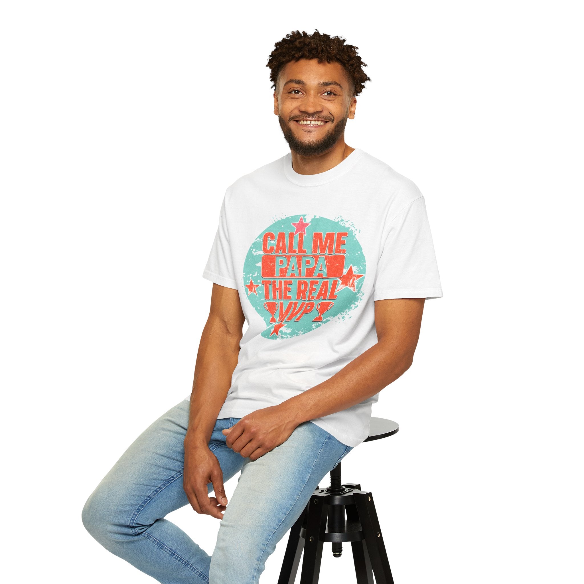 Call Me Papa The Real MVP T-Shirt — Father’s Day Dad Gift