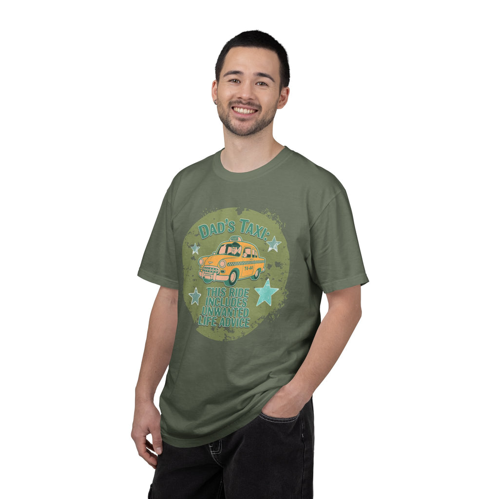 Textured Dad's Taxi Vintage Car T-Shirt