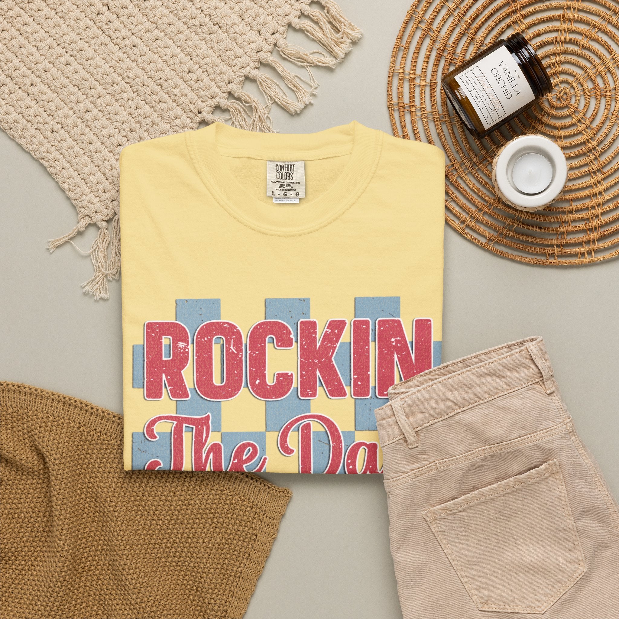 Rockin' The Dad Life Textured T-Shirt