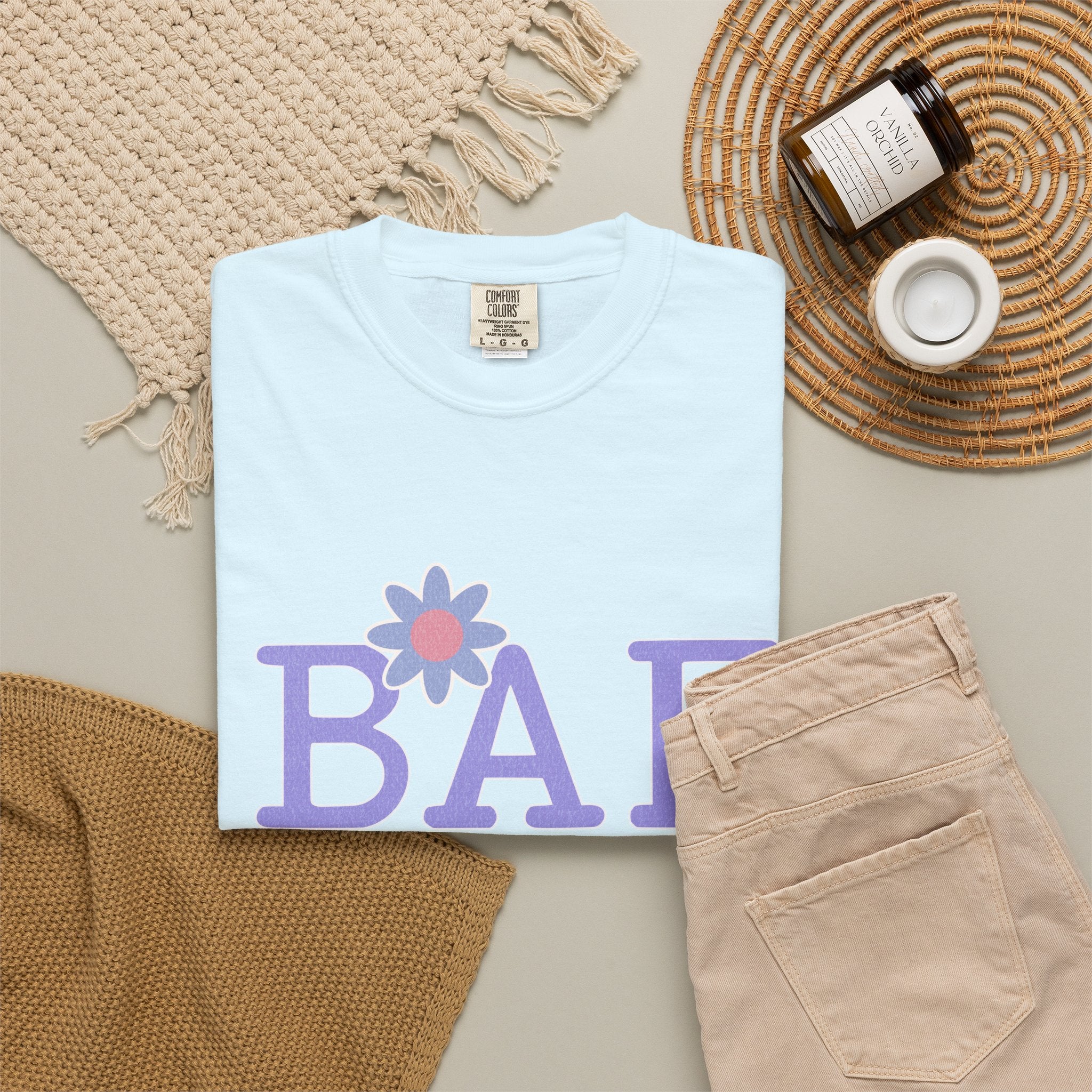 BAE Best Aunt Purple Textured Tee