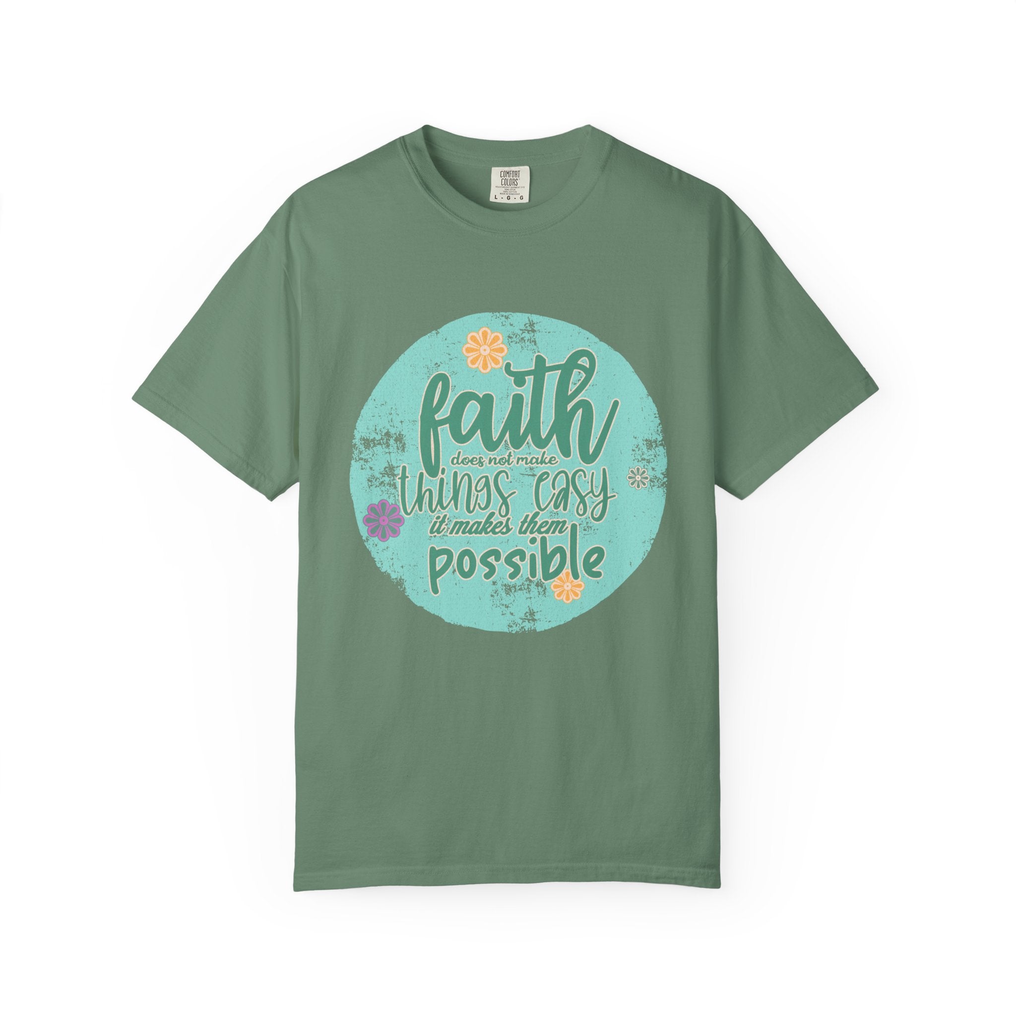 Faith Makes All Things Possible T-Shirt |Textured Inspirational Tee