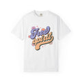 Textured Free Spirit T-Shirt — Retro Hand-Lettered Graphic Tee