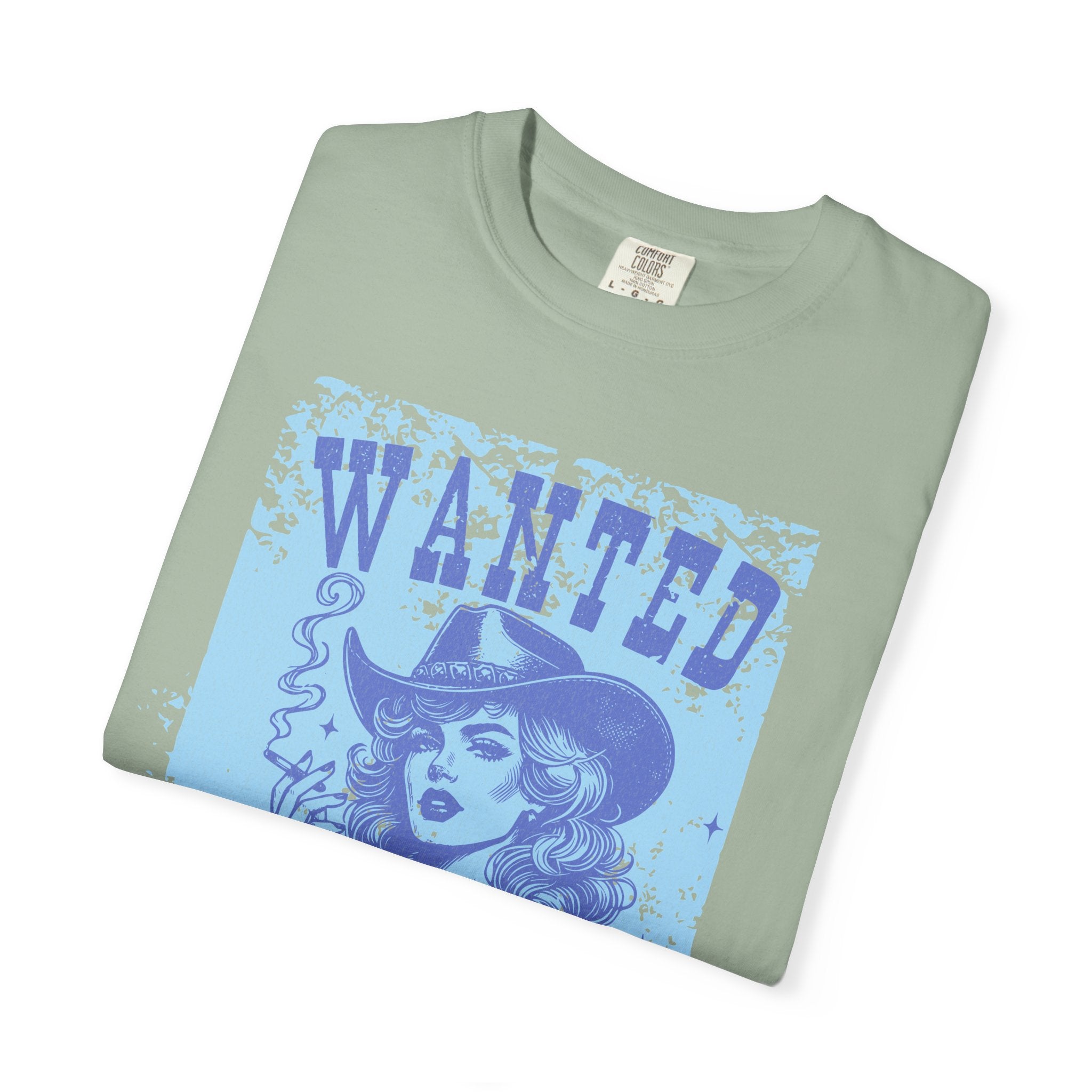 Textured Wanted and Wild Cowboy Girl T-Shirt