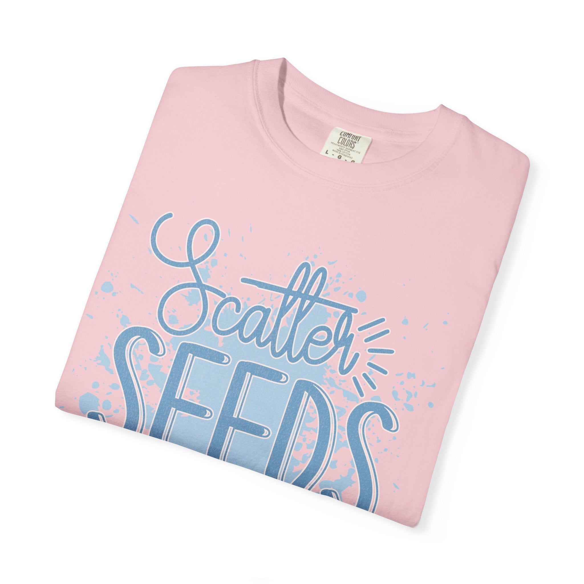 Texturerd T-Shirt • Scatter Seeds of Kindness Inspirational Graphic Tee