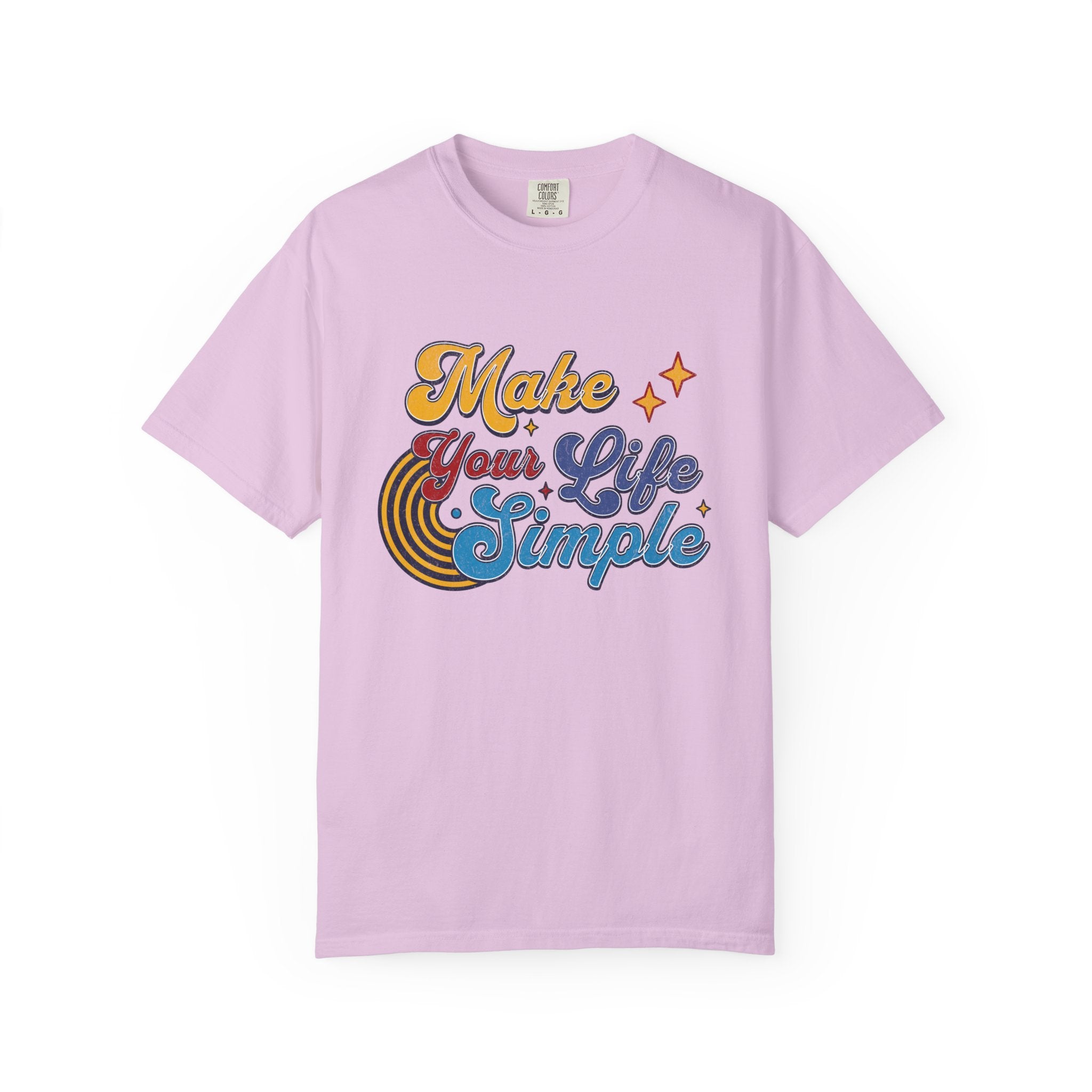 Textured Make Your Life Simple Retro T-Shirt