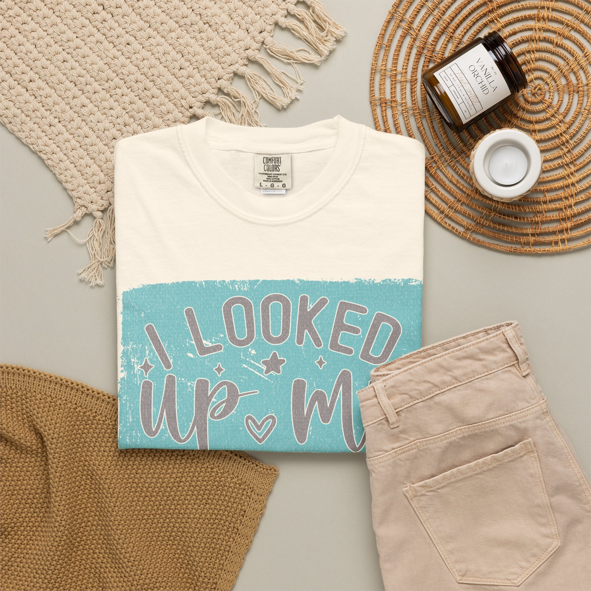 Textured T-Shirt — "I Looked Up My Symptoms Turns Out I Just Have Kids" Funny Parenting Tee