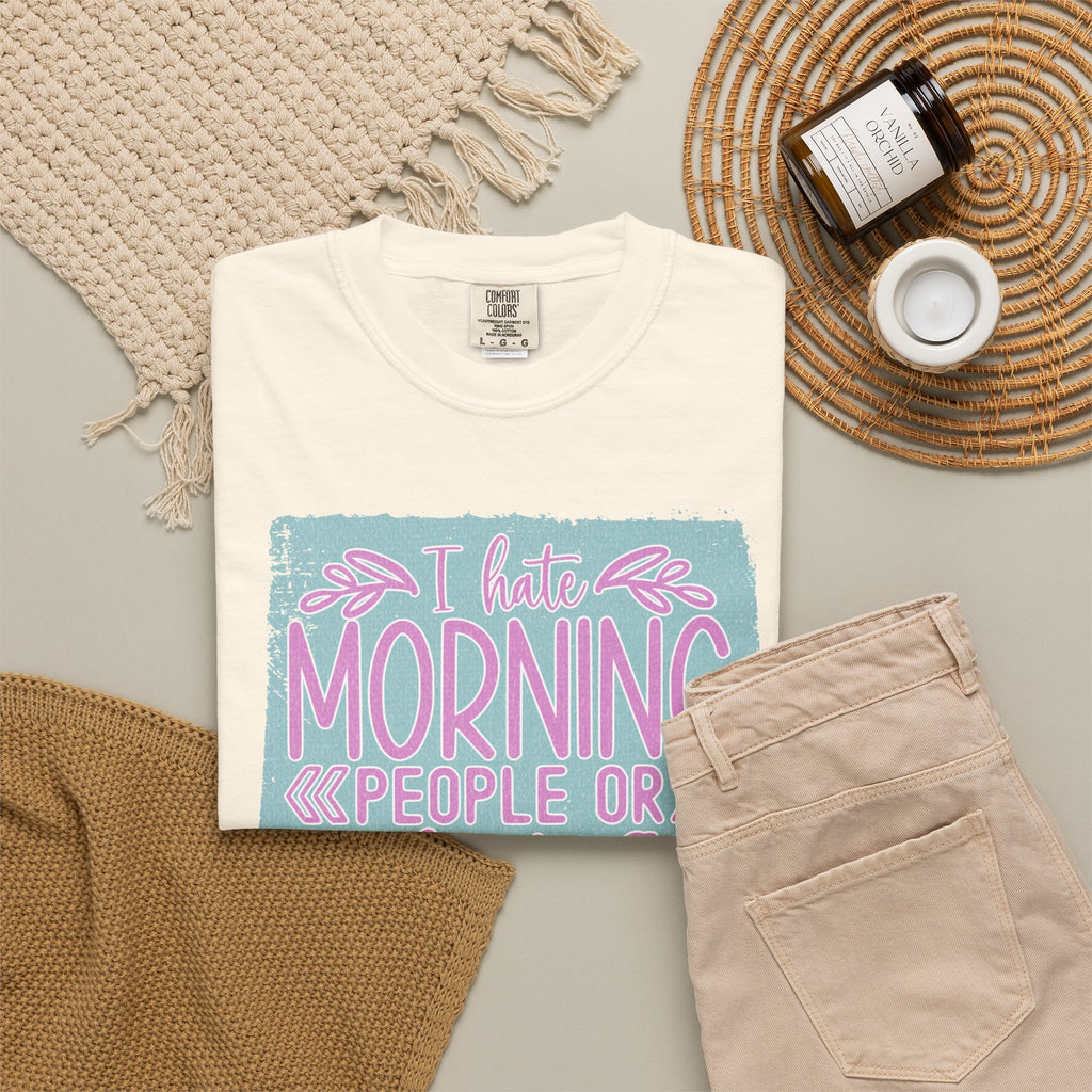 Textured Morning People Or Mornings For People T-Shirt