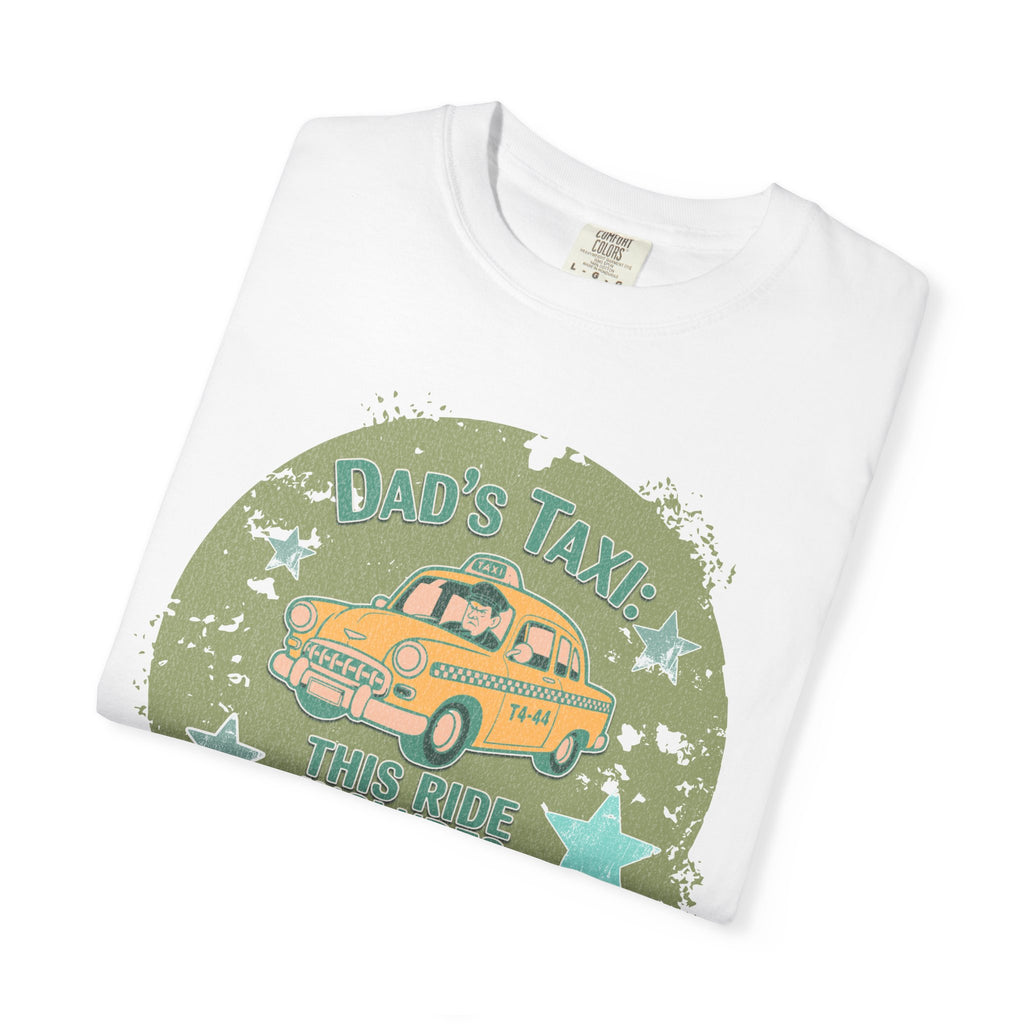 Textured Dad's Taxi Vintage Car T-Shirt