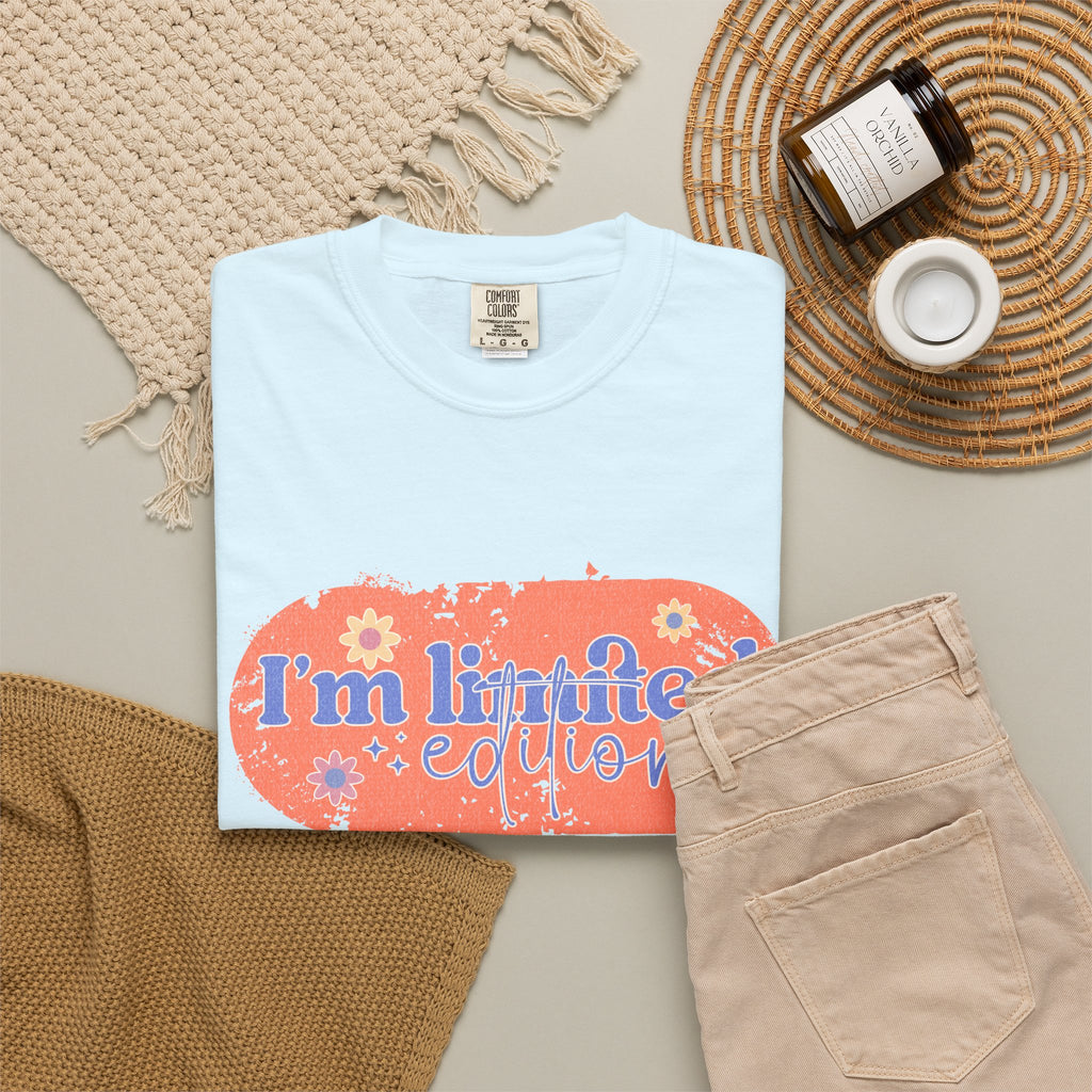 Textured I'm Limited Edition T-Shirt — Retro Floral Graphic Tee