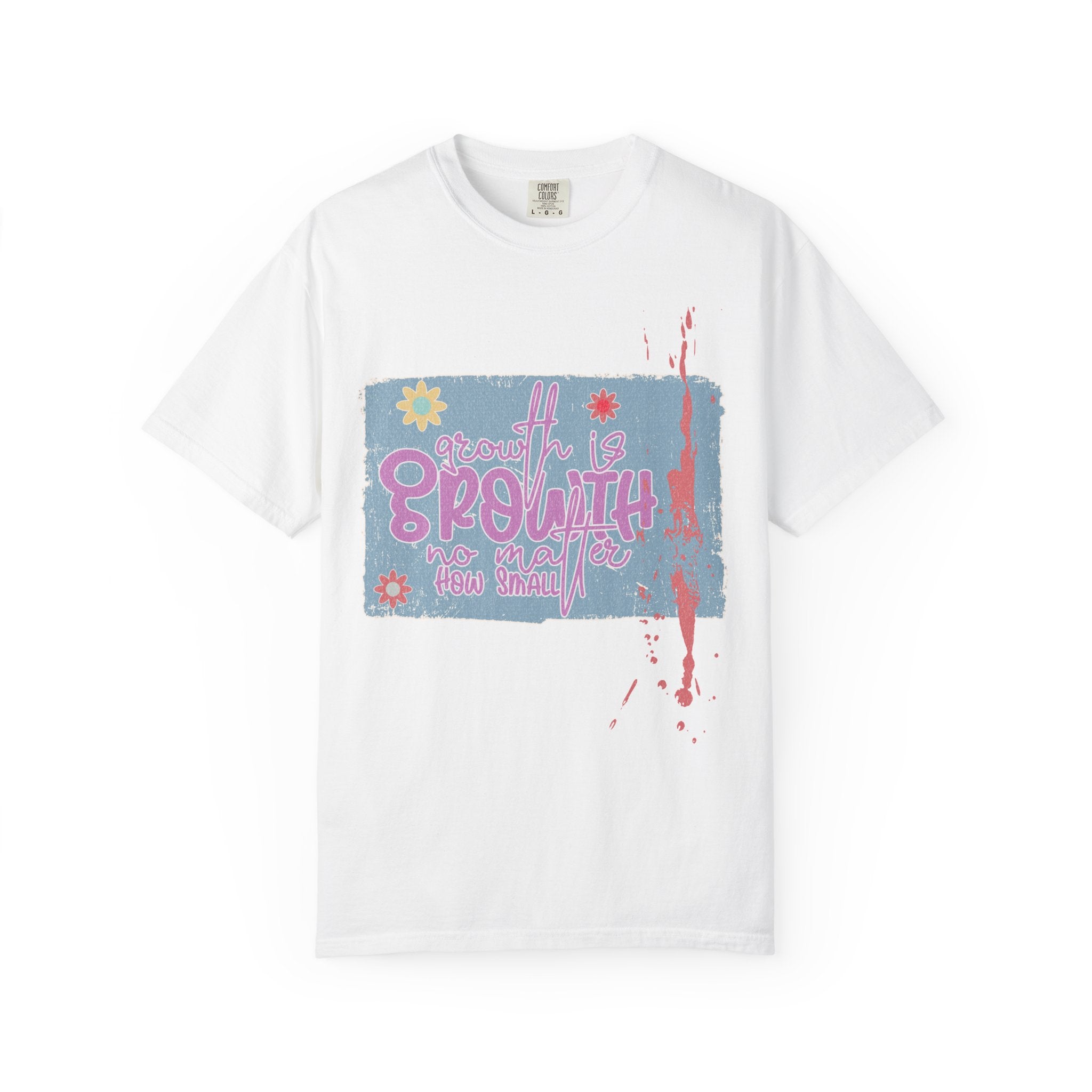 Growth Mindset T-Shirt — "Growth" Floral Graphic Tee