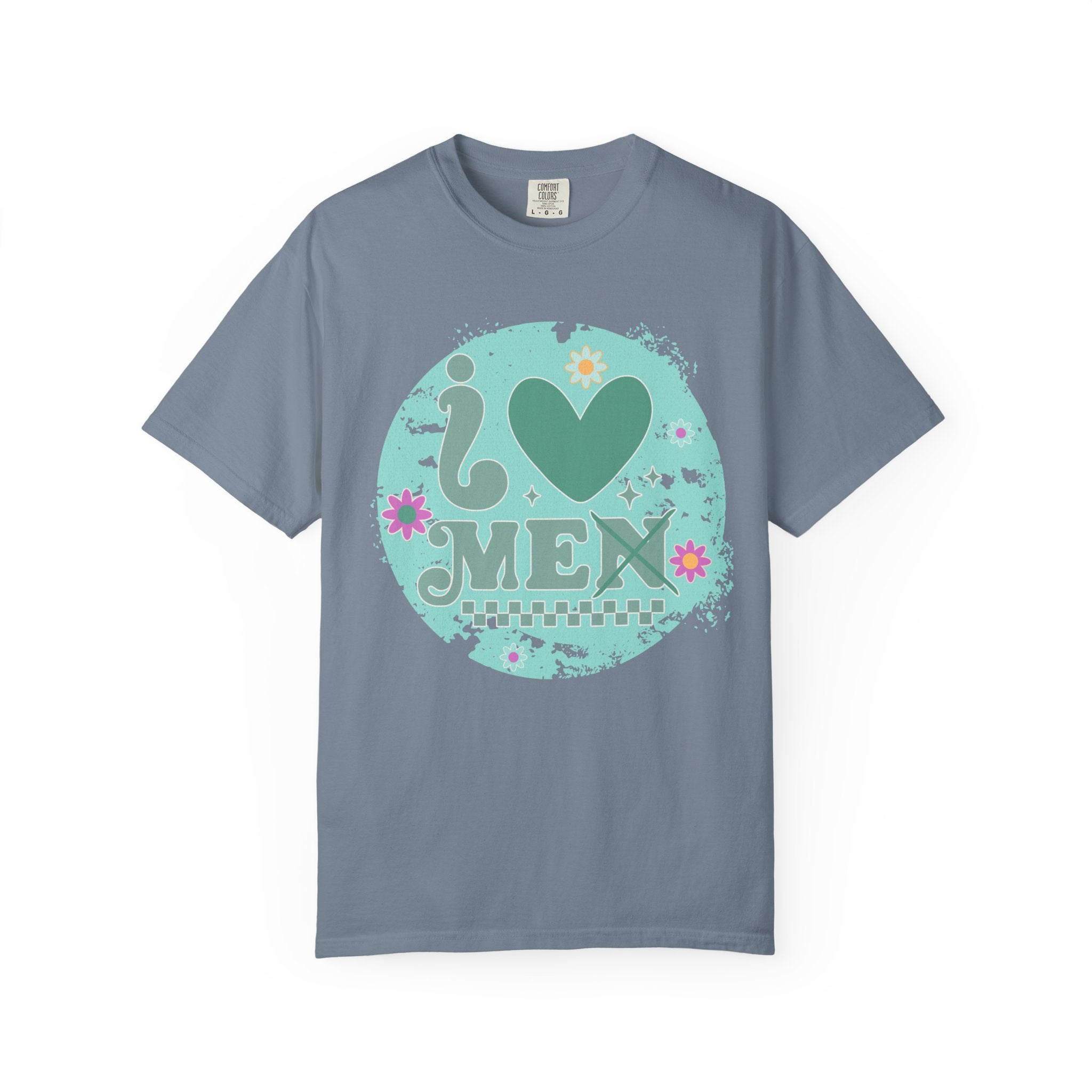 Funny Retro Self Love Textured Tee — Retro Floral Love Tee