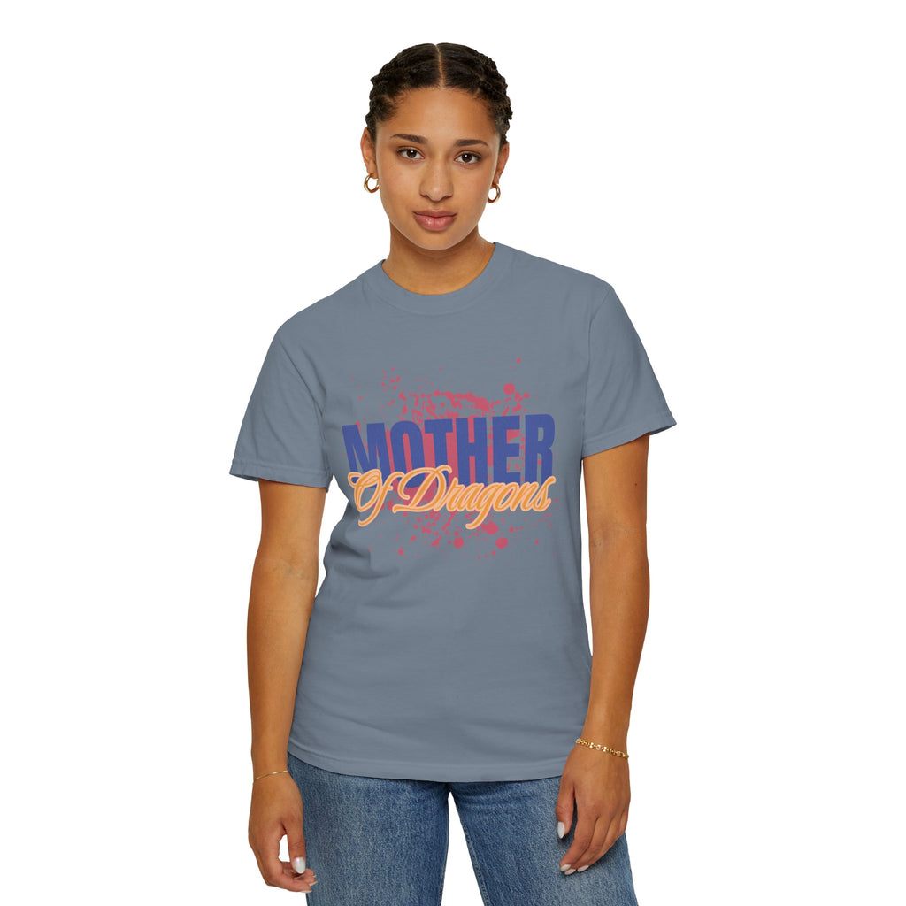 Mother of Dragons Textured T-Shirt — Bold Fantasy Tribute Tee