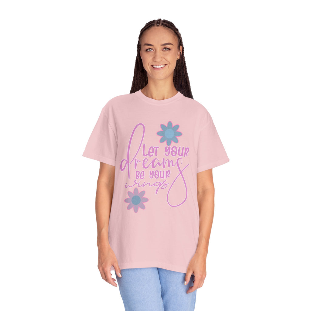 Textured Let Your Dreams Be Your Wings T-Shirt