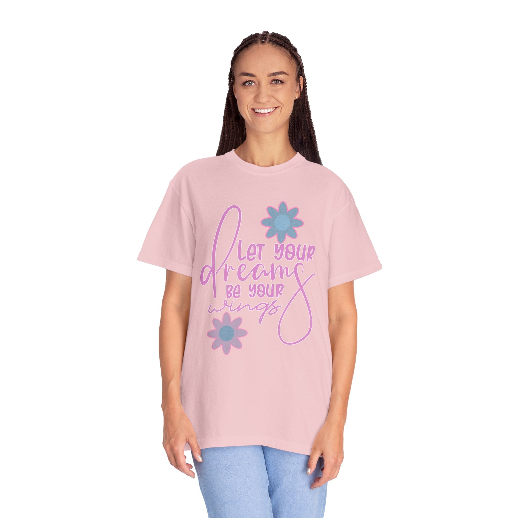 Textured Let Your Dreams Be Your Wings T-Shirt
