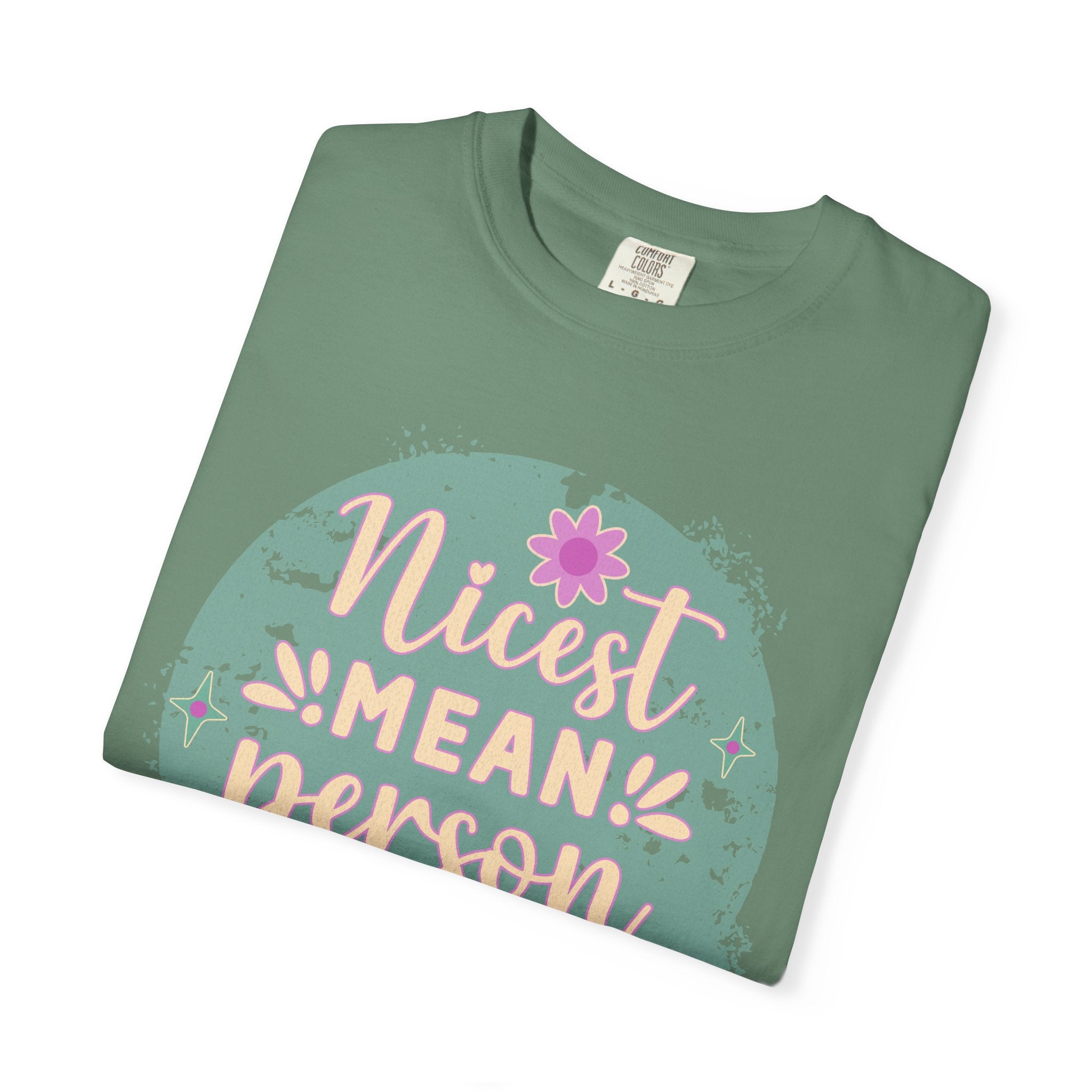 Textured Nicest Mean Person Ever T-Shirt