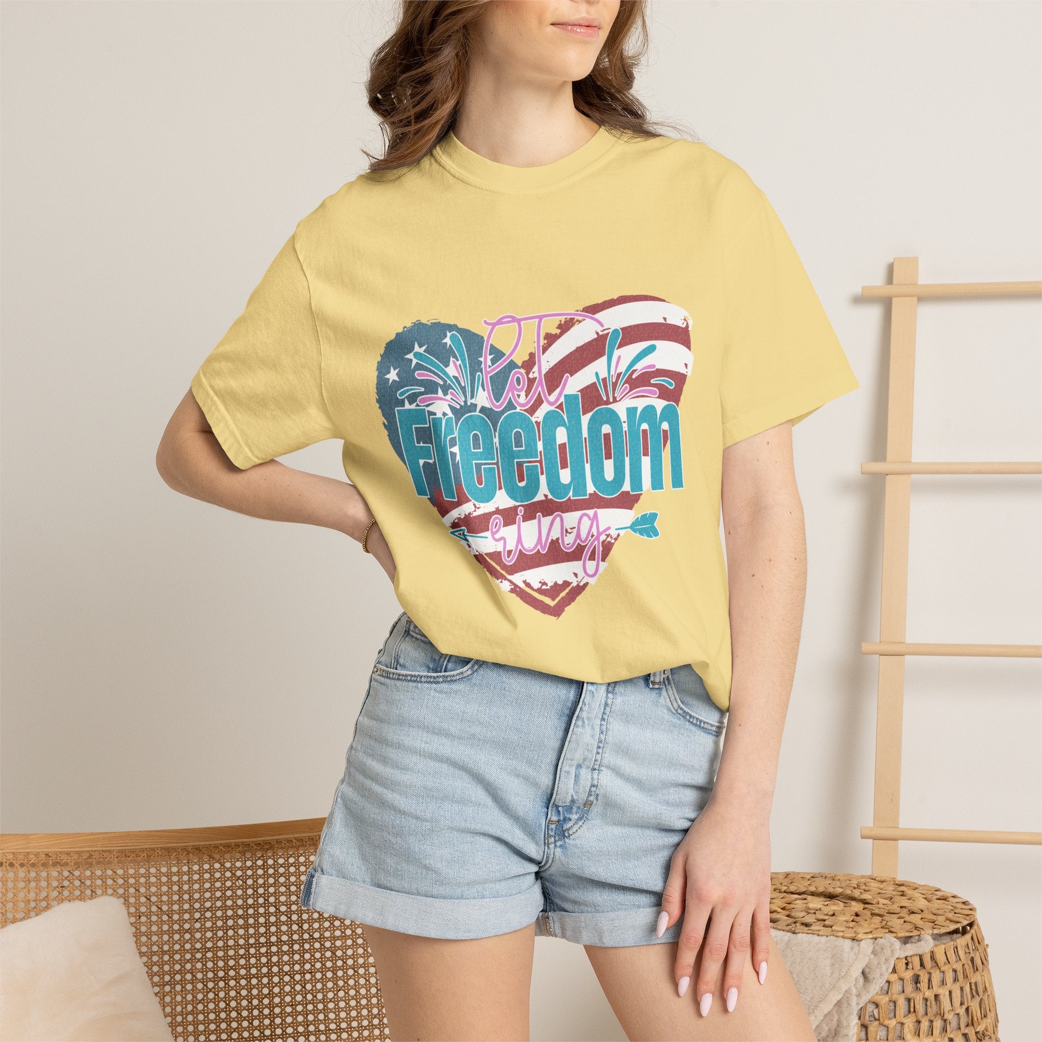Let Freedom Ring Patriotic  Textured Shirt