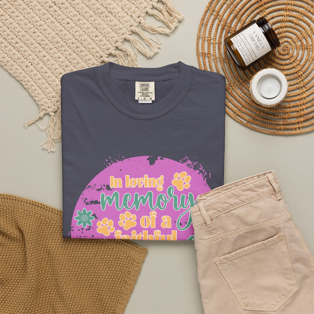 Textured Retro Faithful Friend Memorial Tee