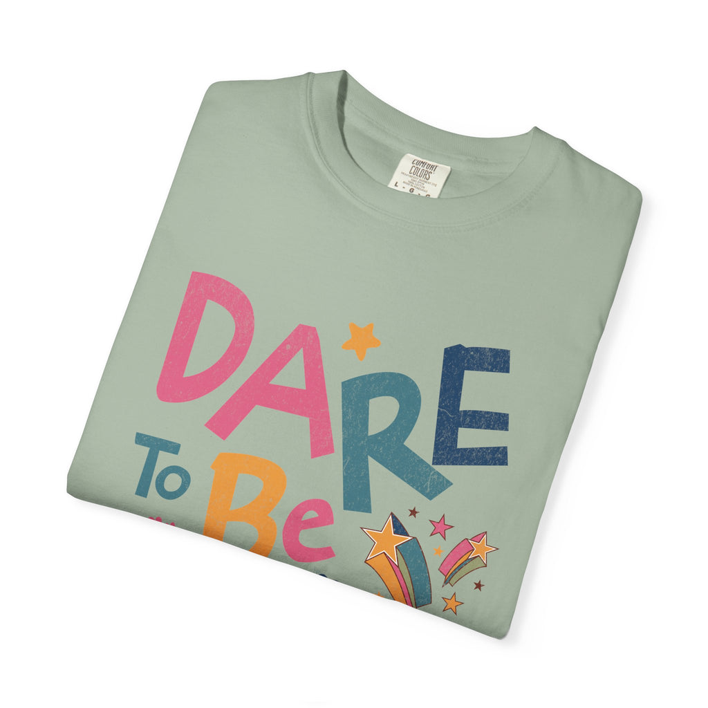 Dare to Be Different graphic T-Shirt | Textured Positive Typography Tee