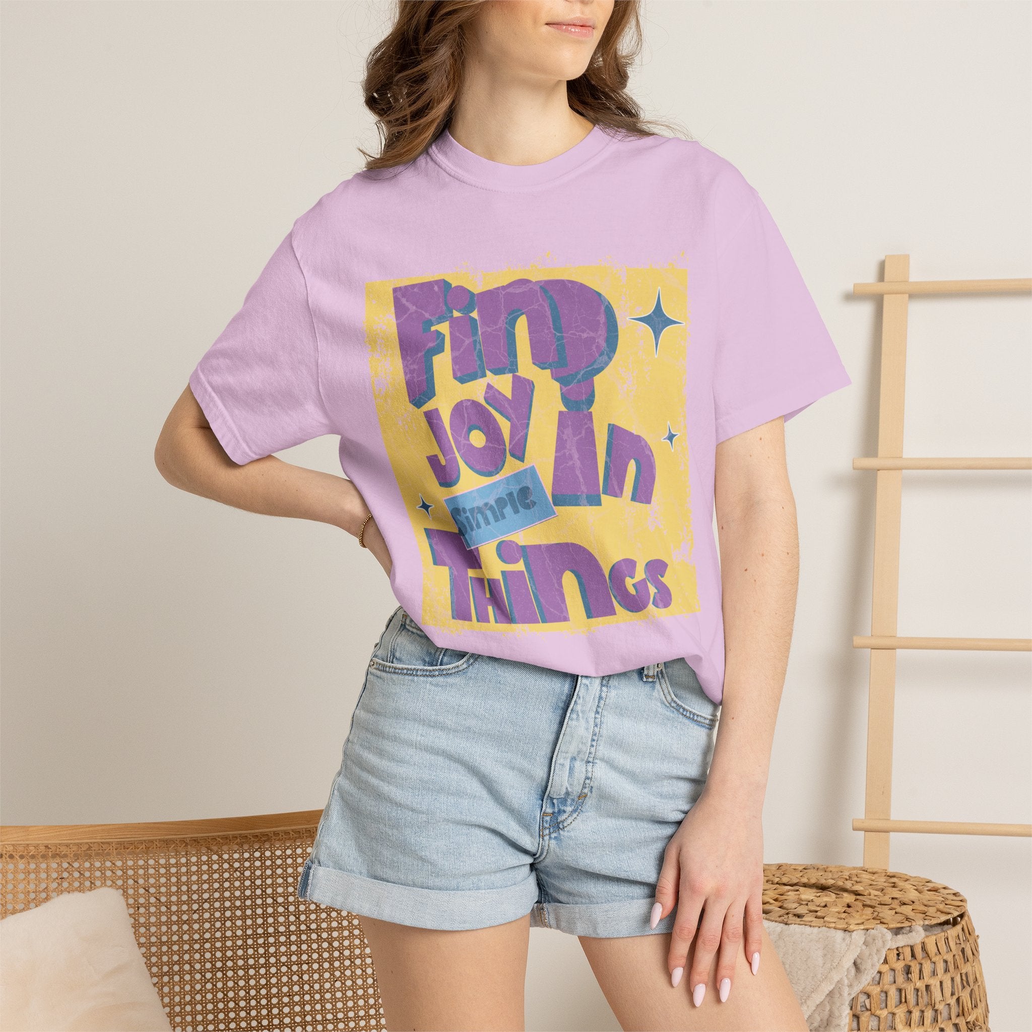 Find Joy In Small Things Textured T-Shirt