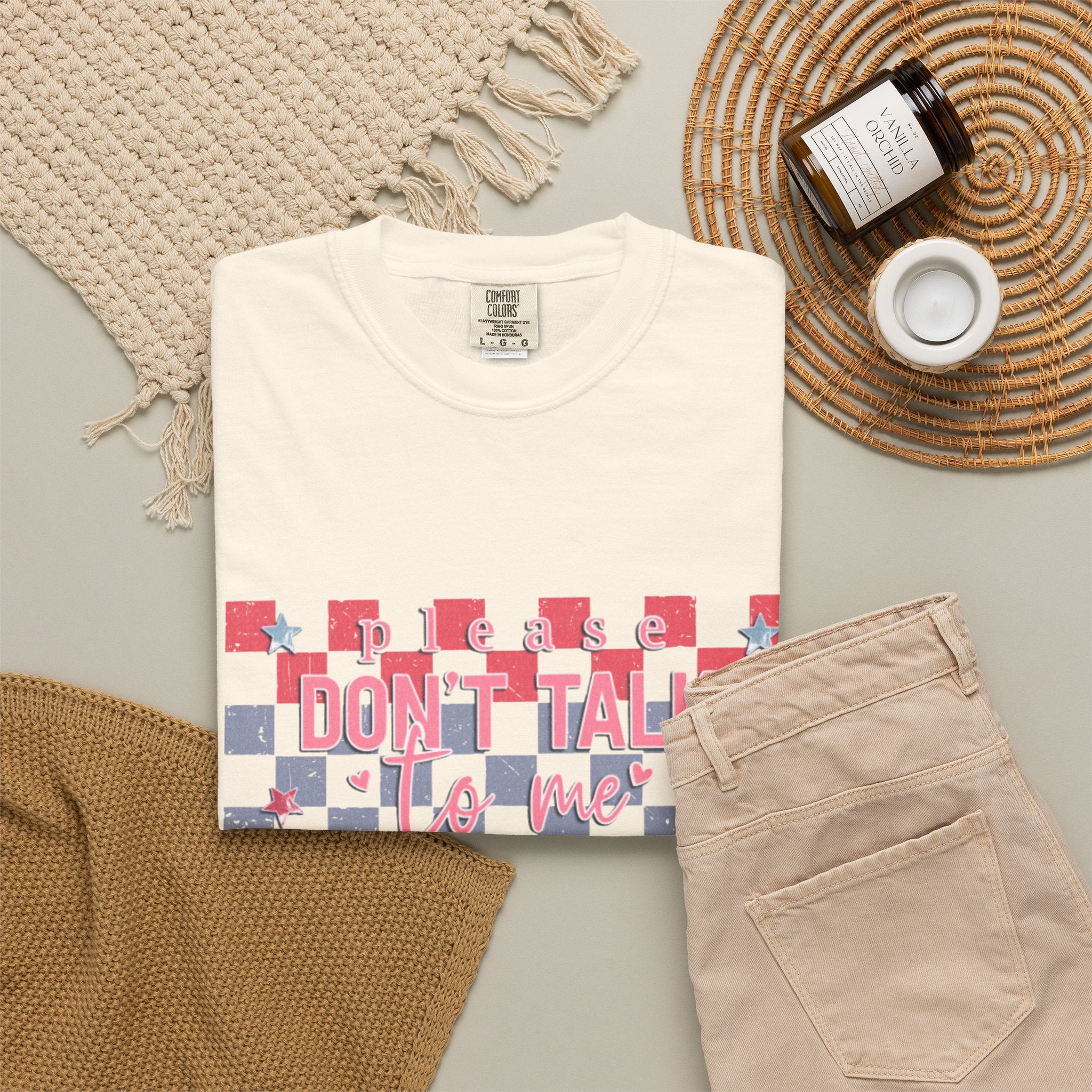Textured Don’t Talk To Me Checkerboard T-Shirt