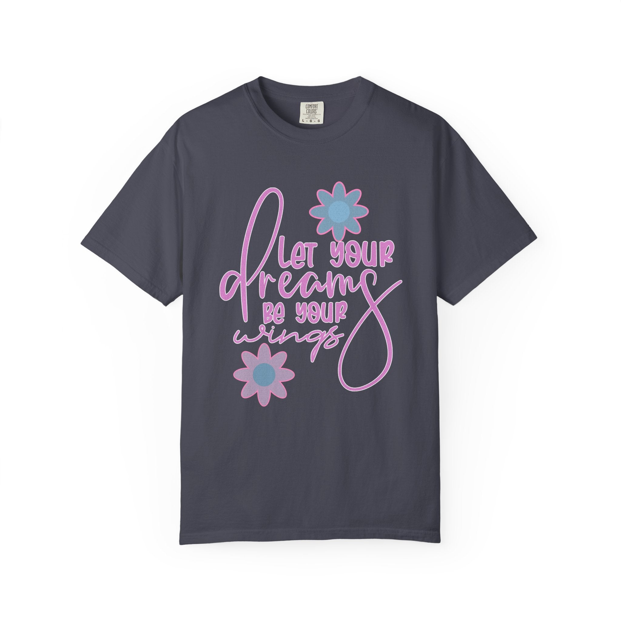 Textured Let Your Dreams Be Your Wings T-Shirt