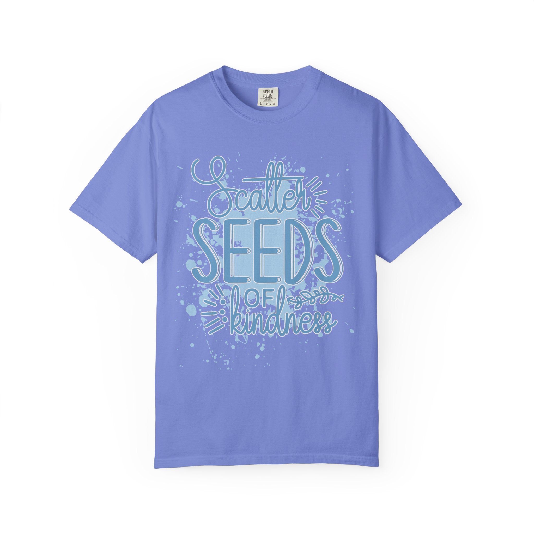 Texturerd T-Shirt • Scatter Seeds of Kindness Inspirational Graphic Tee