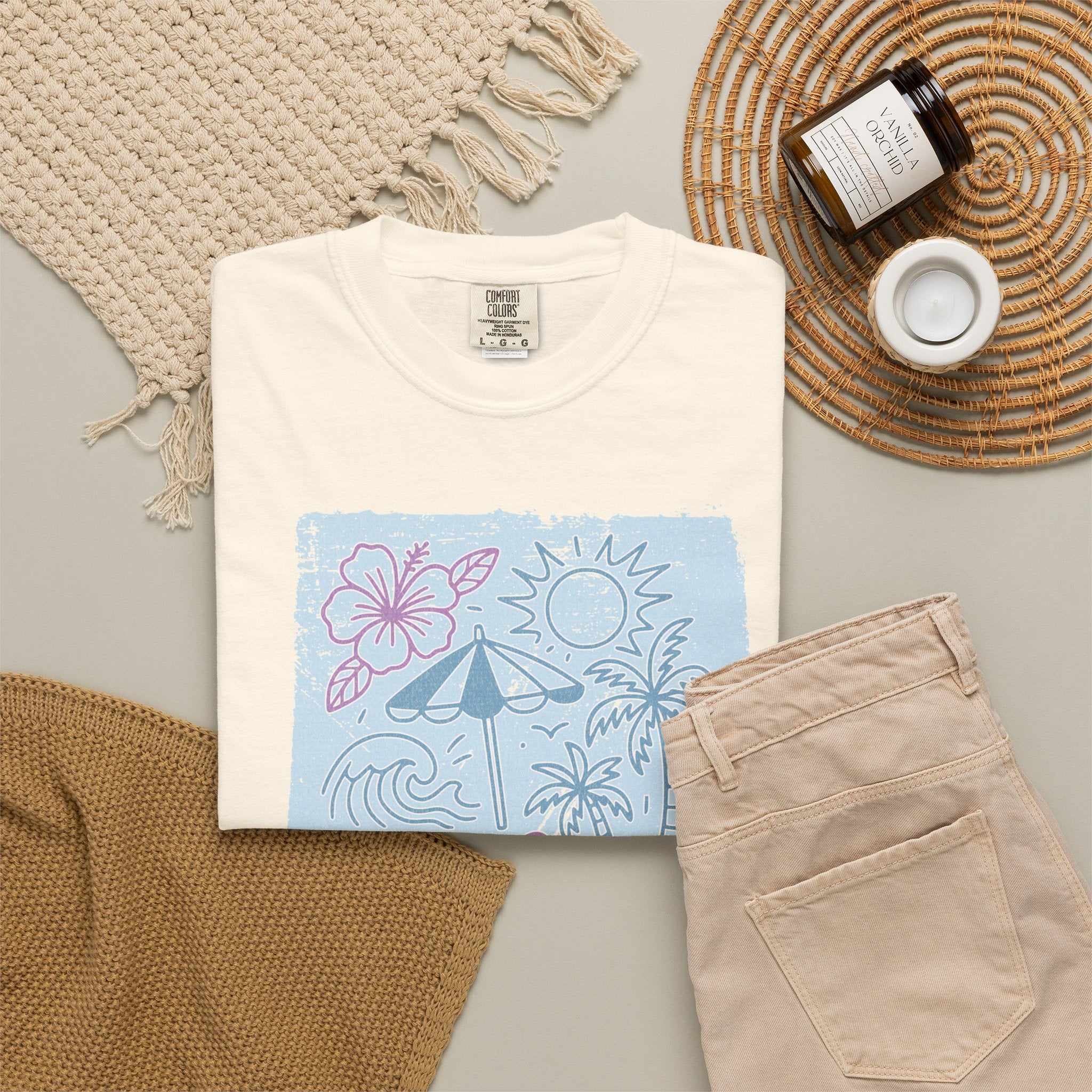 Meet Me at the Beach Textured T-Shirt