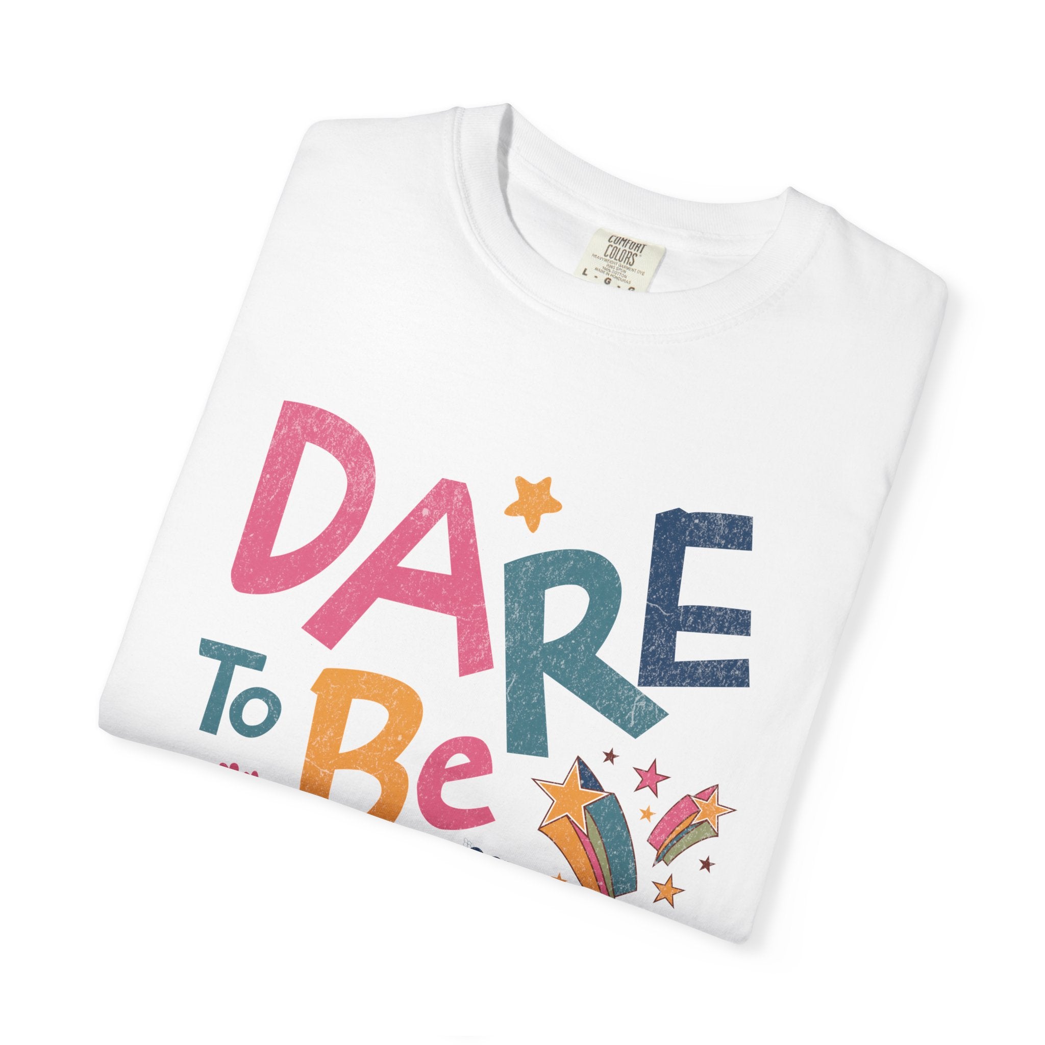 Dare to Be Different graphic T-Shirt | Textured Positive Typography Tee