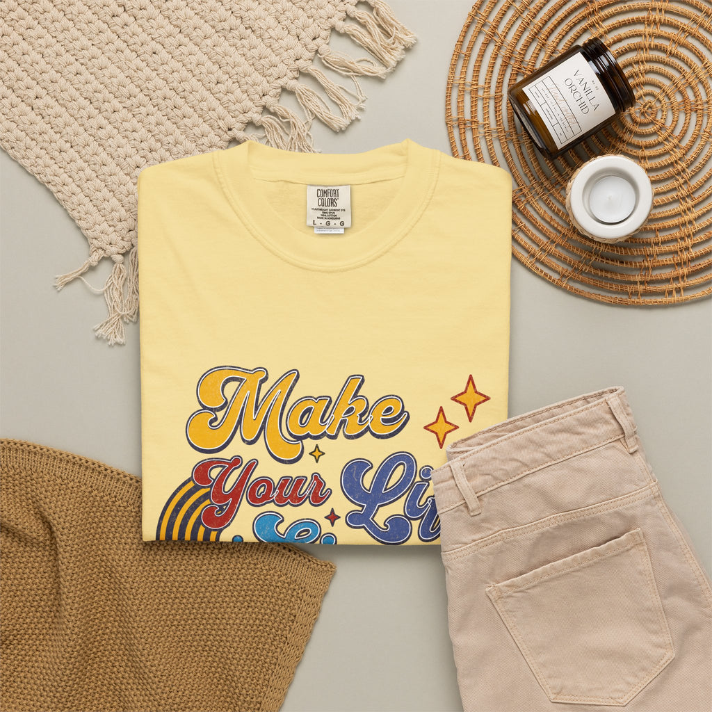 Textured Make Your Life Simple Retro T-Shirt