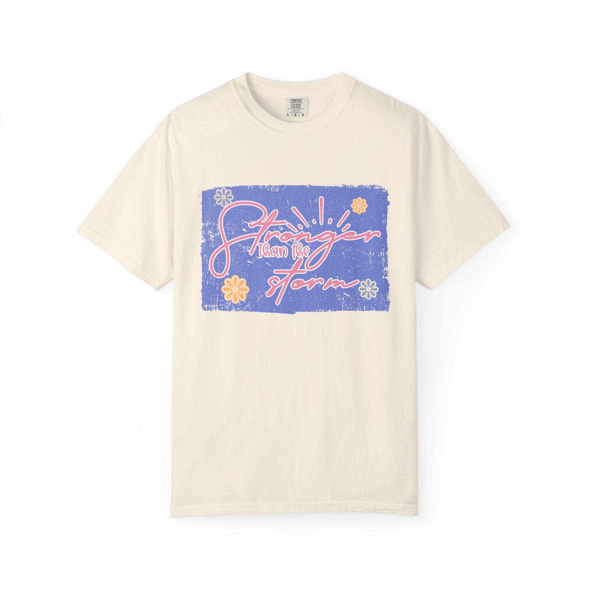 Stranger Than Fiction T-shirt | Textured Retro Script Floral Graphic
