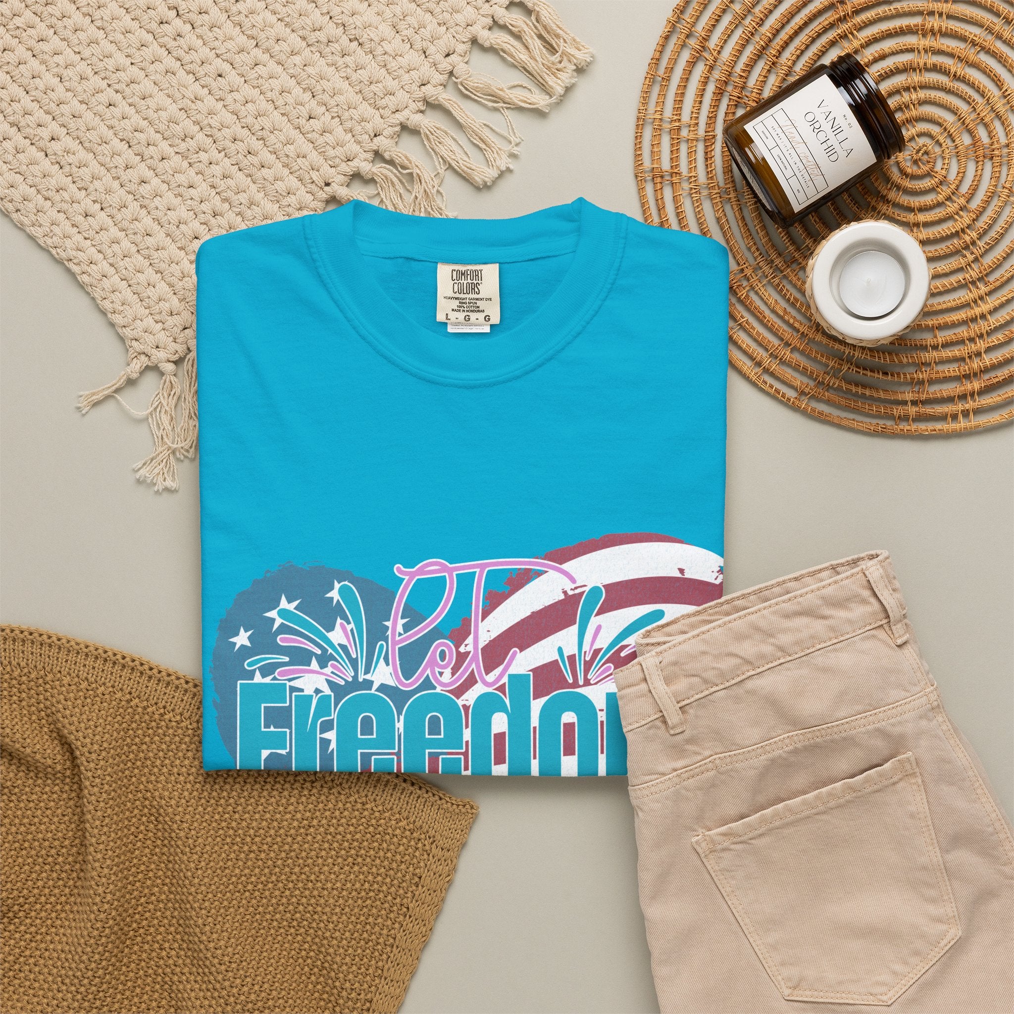 Let Freedom Ring Patriotic  Textured Shirt