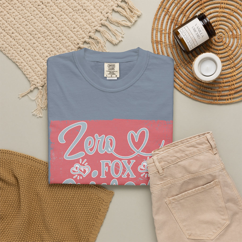 Textured Zero Fox Given T‑Shirt — Funny Retro Rose Graphic Tee