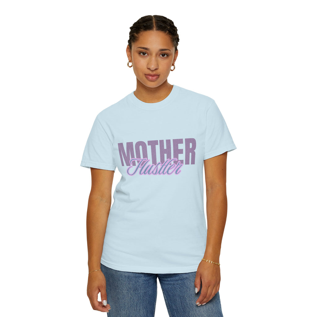 Retro Mother Hustler Vintage Tee Textured Garment-Dyed T-shirt