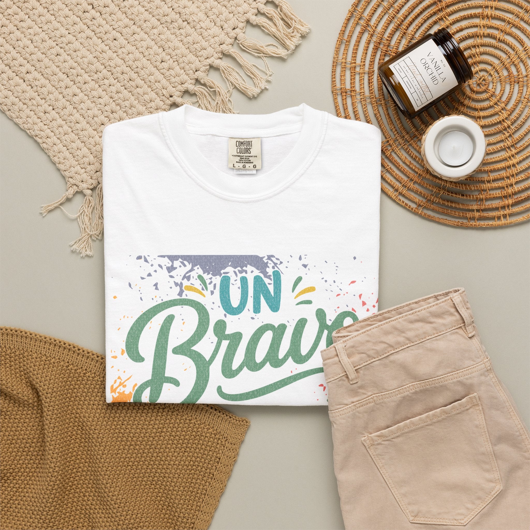 On Bravo Para Papá Textured T-Shirt — Colorful Father’s Day Spanish Dad Tee