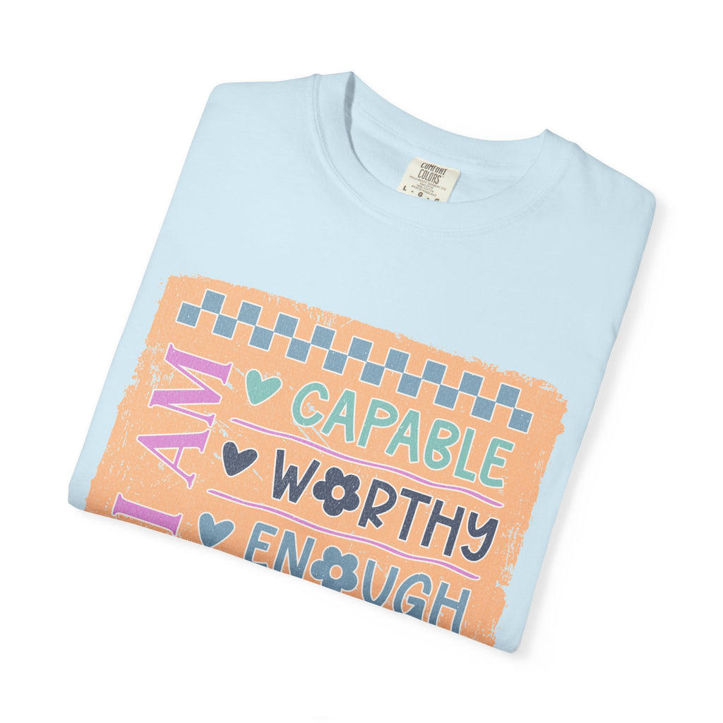 Textured I Am Capable Worthy Tee