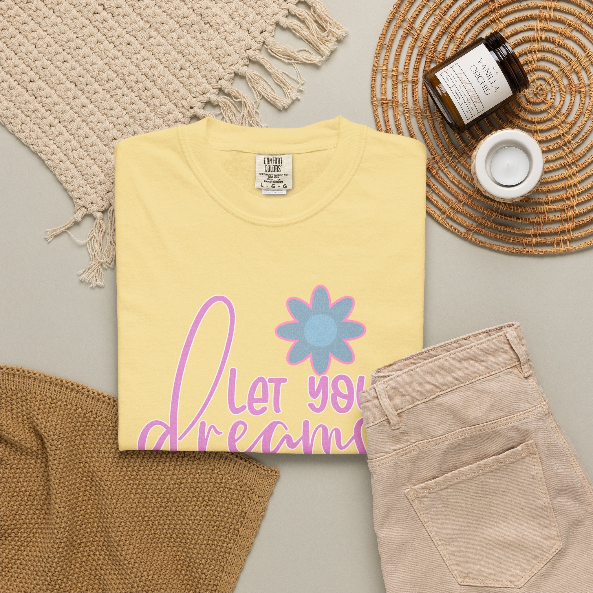 Textured Let Your Dreams Be Your Wings T-Shirt