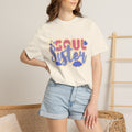 Soul Sister Textured T-Shirt — Retro Script Graphic Tee